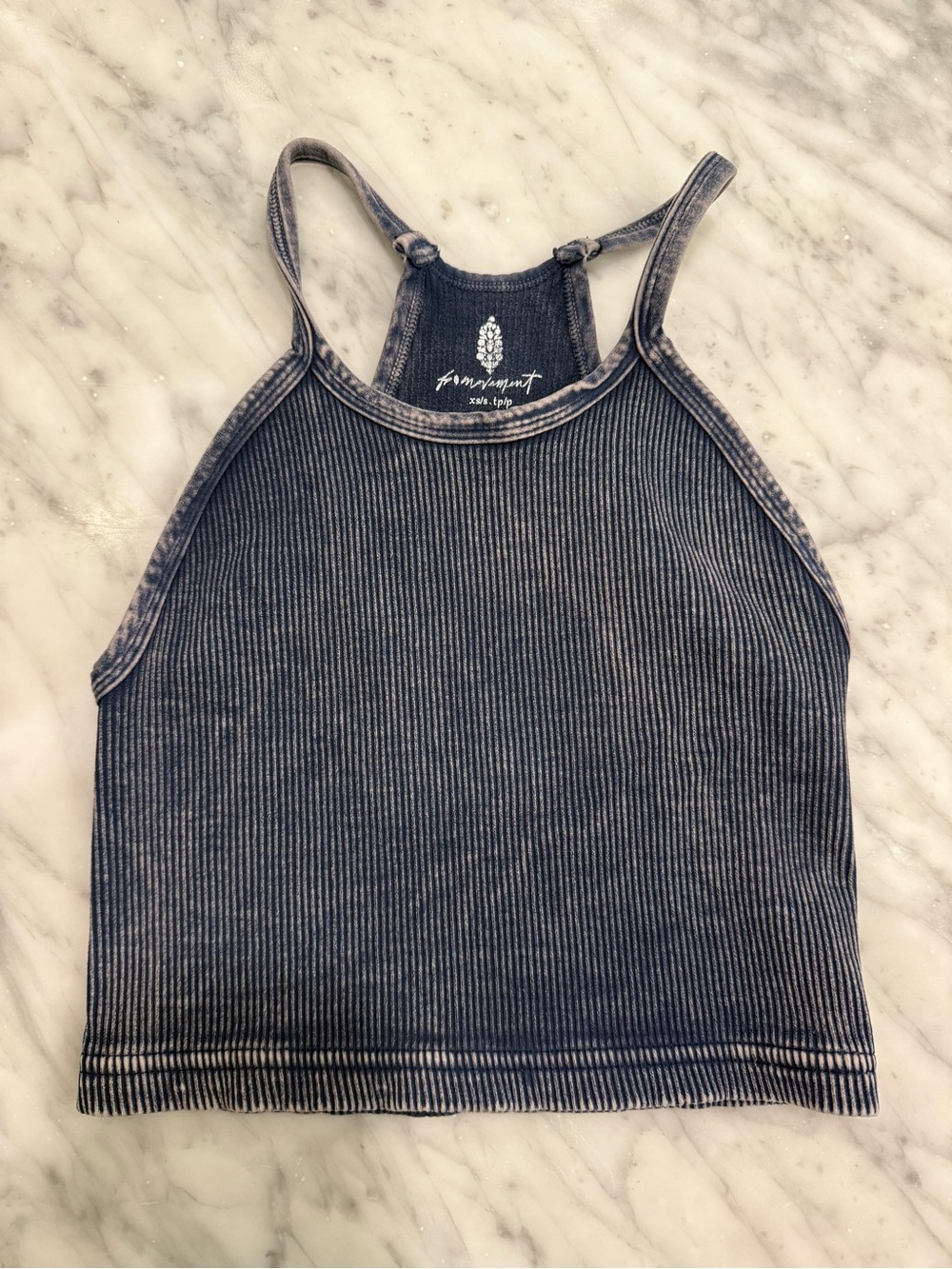 FP Movement Happiness Runs Ribbed Crop Tank Top XS/S